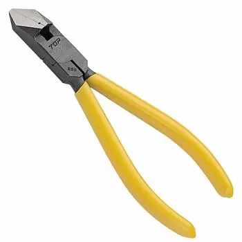 Top Diagonal Nipper Copper Wire Can Cut 2mm Diameter Tip Bent Type Peeling Hole Diameter Tsubame Sanjo Made in Japan (TOP) 37° 1.2mm NI-125D