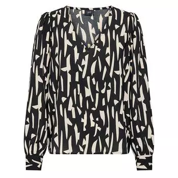 Топ Divya Sanshelle стандартного кроя с v-образным вырезом и длинными рукавами Женский JDY XS белый