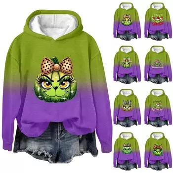 Топ Хэллоуин Печатный Топ Печатный Топ Осенний Обычный Топ Женский Печатный Топ L армия зеленый