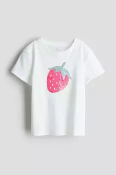 Топ HM белая клубника