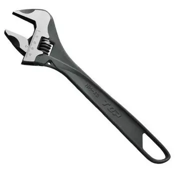 Top Industries TOP Hyper Monkey ZERO HM-43 Rattle-Free Wide Monkey Wrench, Mouth Opening 0 - 1.7 inches (0 - 43 mm), No Rattling, Warm, With Graduatio