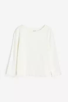 Топ из джерси с длинными рукавами