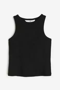 Топ из хлопка в рубчик