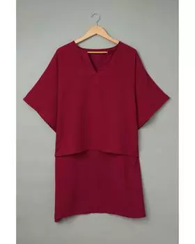 Топ-кимоно Azura Exchange Red Chic High Low XL красный