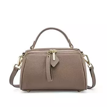 Сумка Boston из воловьей кожи с верхним слоем, универсальная женская сумка в стиле ретро, простая сумка через плечо на одно плечо, новая сумка из натуральной кожи