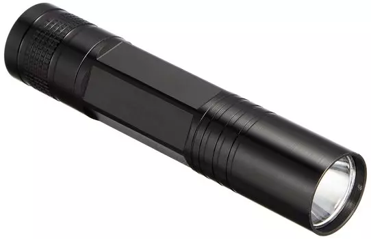 Top LED Light Aluminum Bicycle Light Black Bicycle Headlight Lightweight Uses AA Batteries