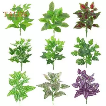 TOP-MART 1 шт. 30 см искусственный лист растения листва бонсай садовая праздничная мебель домашний декор 6#