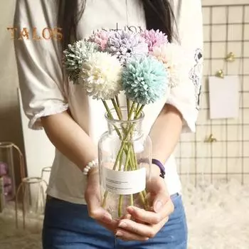 TOP-MART 1 шт., искусственные одуванчики, шар, цветочная композиция, сделай сам, свадебная вечеринка, домашний декор one size фиолетовый