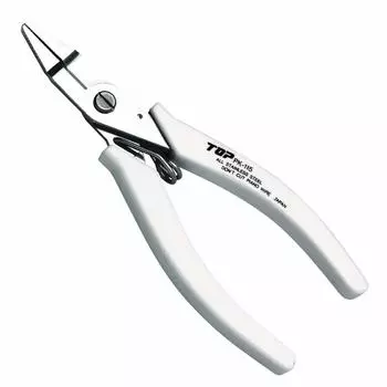 Top Mini radio tip no with can cut wire stainless steel made in Japan (TOP) pliers, 4mm, serrations, spring, 0.18~1.6mm, PK-115, Tsubamesanjo,