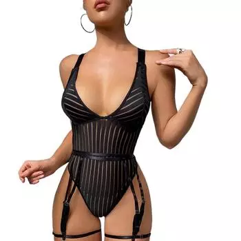 Топ модный ажурный кружевной комбинезон сексуальный комбинезон с перекрестными бретелями комбинезон с открытым кроем пижама женская ночная рубашка нижнее белье корректирующее тело S