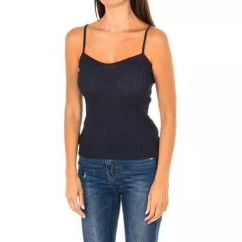 Топ на тонких бретелях из ребристой ткани 3Y5H2A-5M1WZ женский 44 синий