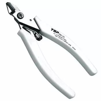 TOP Nipper Cutting Pliers Sharp Heavy Duty Japanese Stainless Steel, Spring Loaded Precision Flush Cut Pliers 4.5 , Wire Cutter Tool, Made in JAPAN