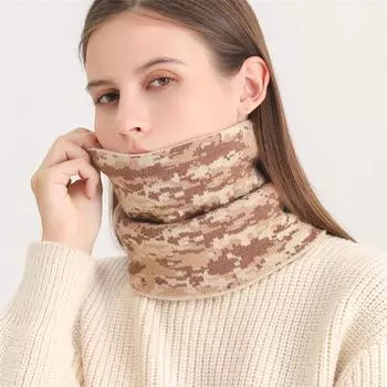 Топ новый зимний толстый теплый шейный платок корейский камуфляжный нагрудник мягкий шейный платок для верховой езды для мужчин и женщин на открытом воздухе модный универсальный 24cmX21cm