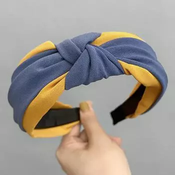 Топ Повязка на голову с бантом из ткани в стиле пэчворк для женщин, девушек, для шопинга, модный женский аксессуар для умывания лица, повязка для волос, обруч для волос