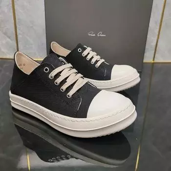 Top quality thick bottom New Semi-trailer Canvas Low-top Lazy One Pedal Casual Shoes One Shoe Two Tide Shoes Wear-resistant. 36