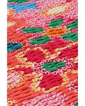 Топ с баской и цветочным принтом Azura Exchange L розовый