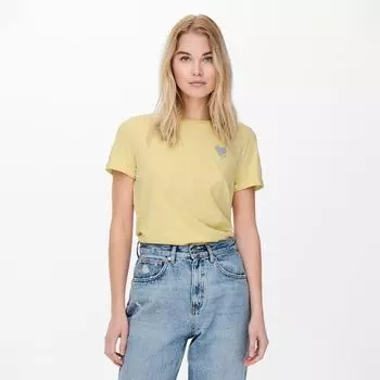 Топ с круглым вырезом и переливающейся вышивкой в виде сердца ТОЛЬКО для женщин XS розовый