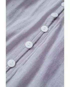 Топ с кружевом и пуговицами Azura Exchange S серый