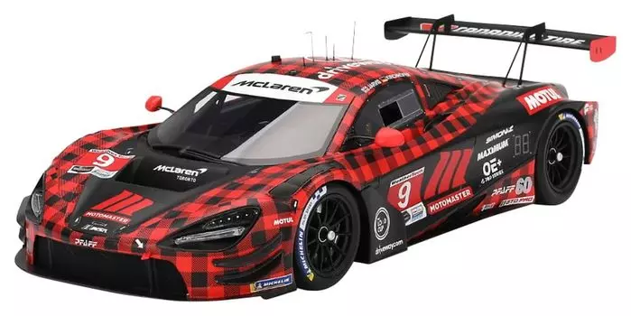 TOP SPEED McLaren 720S GT3 EVO IMSA Chevrolet Grand Prix Plaid Pfaff Motorsport Completed Product TS0601 1/18 2024#9