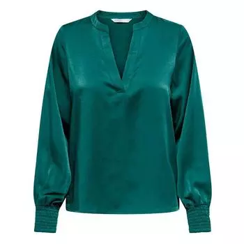 Топ Thalia с V-образным вырезом и атласным эффектом ТОЛЬКО для женщин S темно-зеленого