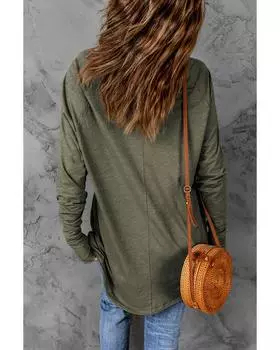 Топ-туника с графическим принтом Azura Exchange Lucky Clover L зелёный