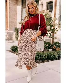 Топ вафельного трикотажа размера плюс Azura Exchange Gold Flame Exposed Seam Detail 1X пламенный/золотой