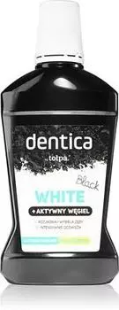 Topa Dentica Black White отбеливающая жидкость для полоскания рта с активированным углем TU прозрачный