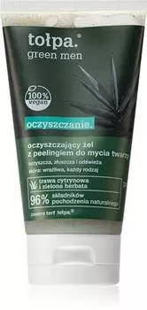 Topa Green Men Очищающий отшелушивающий гель для естественного эффекта TU прозрачный