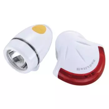 TOPEAK Highlight Combo II White Body White Red Light Set Light,