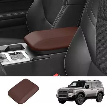 TopGTzolun Toyota New Land Cruiser 250 Series Land Cruiser 250 Exclusive Armrest Cover Leather Just Cover It Console Box Cover Armrest Box Interior