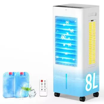 Tophappy Air 8 л Большая емкость Требуется установка Экономия энергии в 3 поглощает воду для более сильного ощущения прохлады Воздушный охладитель Мощный холодный воздух
