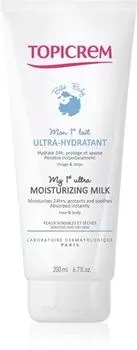 Topicrem BABY My 1st Ultra-Moisturizing Milk увлажняющее молочко для лица и тела для сухой и чувствительной кожи. TU прозрачный