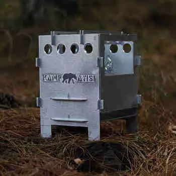 Топка Camping Bear® PyroLite™: Практичная и складная многотопливная металлическая походная печь