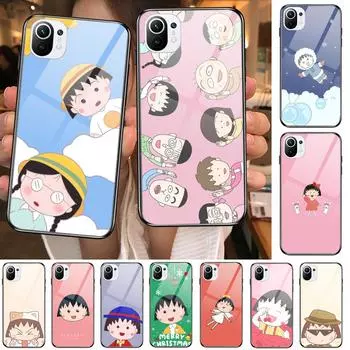 TOPLBPCS Chibi Maruko закаленное стекло чехол для телефона чехол для xiaomi redmi 11 Lite pro Ultra 10T 10 9 8 cc se чехол силиконовые чехлы xiaomi 11 ultra