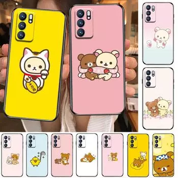 TOPLBPCS Cute rilakkuma For Realme C3 Case Soft Silicon Back cover OPPO Realme C3 RMX2020 Coque Capa Funda find x3 pro C21 8 Pro oppo find x3 pro