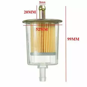 Топливный фильтр диаметром 52 мм Фильтр для бензина/дизеля