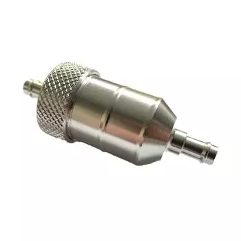 Топливный фильтр новый серебристый 1 шт 5/16 вход и выход