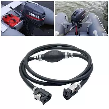 Топливный шланг, разъем бензобака двигателя для подвесного мотора Yamaha Mariner чёрный