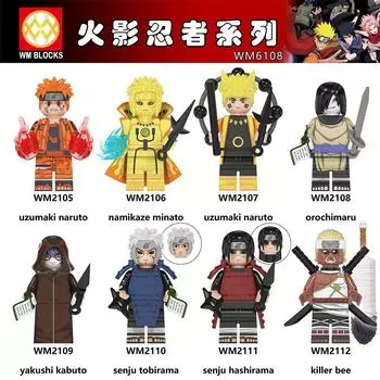 TopLovely Building Block Minifigure Toy Серия Naruto Uzumaki Naruto Namikaze Minato Minifigures #591