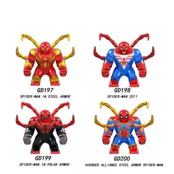 TopLovely Building Block Toy Superhero Series Spiderman Minifigures Assembling Block Детская развивающая игрушка #571