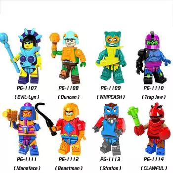 TopLovely Building Blocks Minifigure Toy He-man Masters Series Whipcash Manaface Assembled Children Toys #508