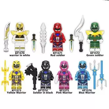 TopLovely Building Blocks Minifigure Toy Собранные Power Rangers Small Part Building Blocks Детские игрушки #252
