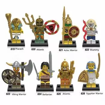 TopLovely Minifigures Building Blocks Древний Египет Древний Рим Атлантида Собранные строительные блоки Игрушки #608