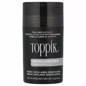 Toppik Волокно для роста волос, серое, 12 г (0,42 унции)