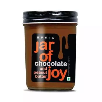Топпинг для десертов: шоколад и арахисовое масло (290 г), Jar of Joy Chocolate and Peanut Butter, Sprig