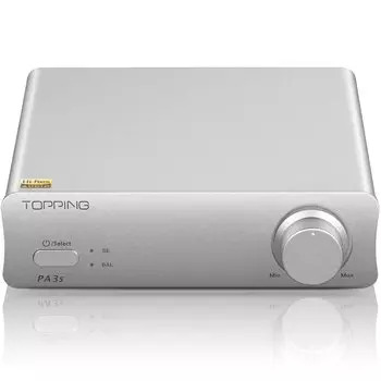 TOPPING PA3s Усилитель мощности Сбалансированный усилитель Полный балансный усилитель класса D Настольный усилитель мощности Выходная мощность усилителя Вход аудиоусилителя HiFi Digital
