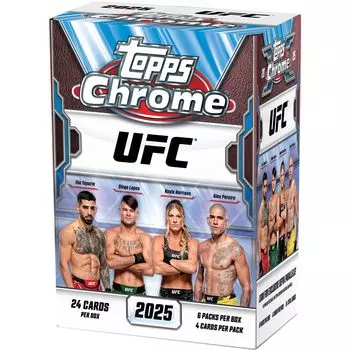 Topps 2025 Chrome UFC Запечатанный заводской бокс с ценностью - -