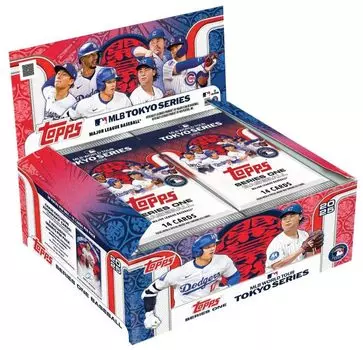 TOPPS MLB TOKYO SERIES 2025 SERIES ONE DISPLAY BOX Tops Series One Tokyo Series Display Box красный
