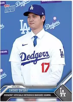 Topps теперь Shohei Otani Dodgers присоединяется к пресс-конференции памятная карточка OS-23