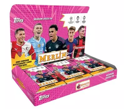 Topps UCC Merlin Hobby Box Tops Merlin Hobby Box 2023/24 розовый